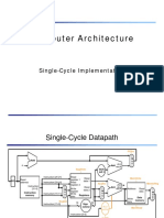 Computer Architecture: Single-Cycle Implementation