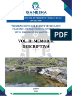 Vol II. Memoria Descriptiva