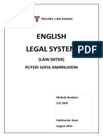 Topic 1 Introduction To English Legal System