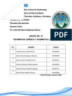 Estimativa Jurídica y Dogmática Jurídica PDF