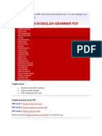 Tenses in English Grammar PDF