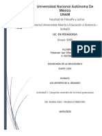 Actividad Integradora. Problema Educativo y Categorías Gramsci