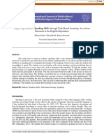 Improving Students' Speaking Skills Through Task-Based Learning: An Action Research at The English Departmen