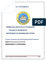 Wollo University: Kombolcha Institute of Technology College of Informatics