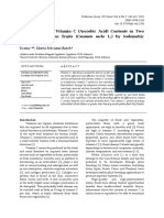 Determination of Vitamin C (Ascorbic Acid) Contents in Two Varieties of Melon Fruits (Cucumis Melo L.) by Iodometric Titration