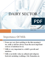 Dairy Sector: Presented By: Arsalan Farooq Shoaib Khan Syed Muahmmad Obaidullah Zubair Khan