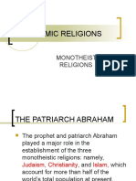 4 Abrahamnic Religions Overview