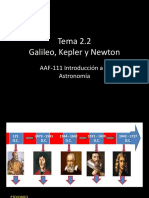 ASTRONOMIA UNIDAD 2.2 Galileo - Kepler - Newton