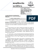 Recurso de Revocacion VS Auto Que Cambia Convenio de Divorcio