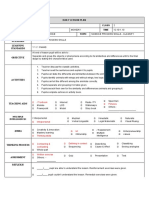 Daily Lesson Plan Subject Class Date / Day Time Theme Topic Content Standard Learning Standards