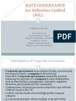 Corporate Governance at Reliance Industries Limited (RIL)