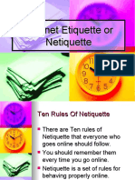 Internet Etiquette or Netiquette