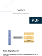 COSTOS - Departamentalizacion