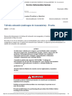 Válvula Solenoide (Embrague de Transmisión) - Prueba