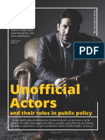 The Unofficial Actors and Their Roles in Public Policy (Part 1) 