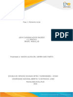 Fase 1 - Momento Inicial