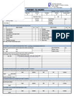 Permit To Work Form - JNH BINA