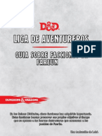 Liga de Aventureros - Facciones