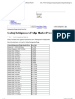 Godrej Refrigerators - Fridge Market Price List