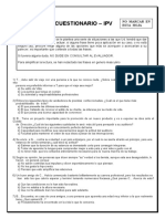 Cuestionario - Ipv: No Marcar en Esta Hoja