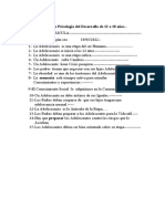 Segunda Prueba de Psicología Del Desarrollo de 12 A 18 Años