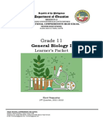 Grade 11: General Biology I