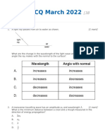 Topic 4 MCQ March 2022: (38 Marks)