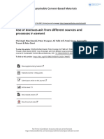 Use of Biomass Ash From Different Sources and Processes in Cement