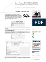 Display Values of SQL Variables in ACS Run SQL Scripts