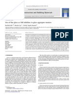 Use of Fine Glass As ASR Inhibitor in Glass Aggregate Mortars