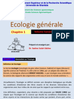 Ecologie Chapitre 1