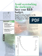 Logistics in The Bio Pharmaceutical Industry Published