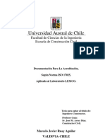 Documentación para La Acreditación Según Norma ISO 17025 Aplicada Al Laboratorio LEMCO (TESIS)