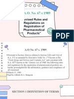 A.O. No. 67 S 1989: "Revised Rules and Regulations On Registration of Pharmaceutical Products"