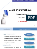 Cours Programmation Langage C - Filère - MASS MIAGE S2