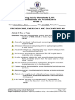 Department of Education: Learning Activity Worksheets (LAW) Disaster Readiness and Risk Reduction Grade 12