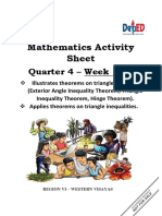 Mathematics Activity Sheet: Quarter 4 - Week 1 - 2