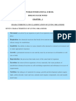 New World International School Biology Igcse Notes Chapter - 1