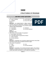 Structuring of Program: Unit III