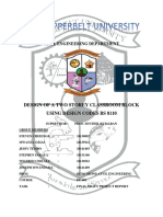 Design of A Two Storey Classroom Block Using Design Codes Bs 8110