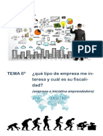 Tema 6º Qué Tipo de Empresa Me Interesa y Cuál Es Su Fiscalidad