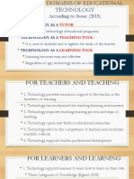 Roles of Technology For Teaching