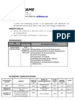 CV Sample