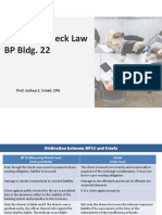 Bouncing Check Law BP Bldg. 22: Prof. Joshua S. Umali, CPA