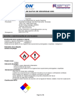 Liquido Adhesivo Superlon - Hoja de Datos de Seguridad Ghs - Refrigeracion Renzo SA