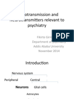 Neurotransmission and Neurotransmitters Relevant To Psychiatry