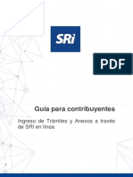 Guía para El Contribuyente - Ingreso de Trámites SRI en Línea