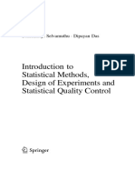 2018-Introduction To Statistical Methods, Design of Experiments and Statistical Quality Control