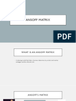 Ansoff Matrix