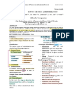 Routes of Administration References